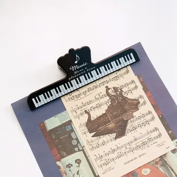 1db Zenekönyv oldaltartó Könyvjelző Kotta klip Kottatartó Csipesz zongorához Billentyűzet állványok és könyvek Imádnivaló oldal