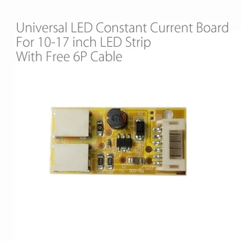  univerzális állandó áramú kártya LCD refit LED szalaghoz 10-17 hüvelykes 17-24 hüvelykes LED szalag panel háttérvilágítású meghajtó 6P kábellel