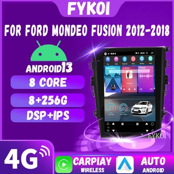 Autórádió a Ford Mondeo Fusion 2012-2018 CarPlay Android Auto Autóipari Multimédia Tesla Style Bluetooth 4G WIFI GPS ajándék