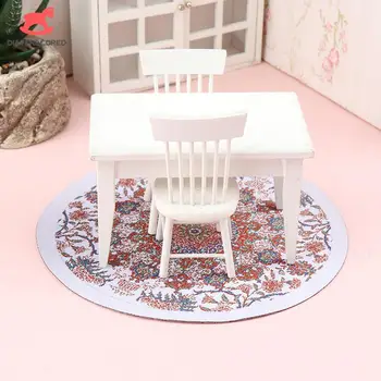 1Pcs 1:12 Babaház miniatűr padló szőnyeghuzat szőnyeg padlószőnyeg hálószoba nappali modell dekoráció baba baba ház kiegészítők
