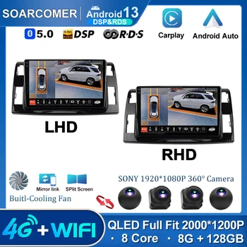 Android 13 autórádió Toyota Previa 3 III XR50 Estima 2006 - 2019 multimédiás QLED képernyő navigáció GPS No 2 Din lejátszó