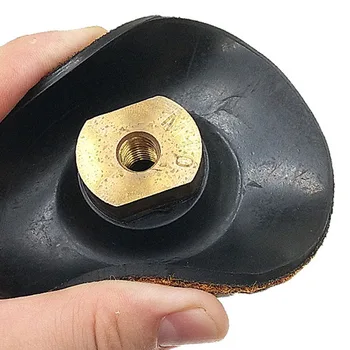 4 hüvelykes, 115 mm-es csiszolótárcsa hátlappal M10 M14 menetrögzítő anya gyanta szálas tárcsa gumi biztonsági tartalékpad sarokcsiszolóhoz