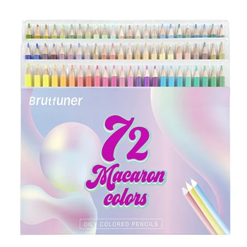 Brutfuner Macaron színes ceruza professzionális pasztell színező rajzceruzák cukorka színes ceruzák művészeti készlet kellékekhez