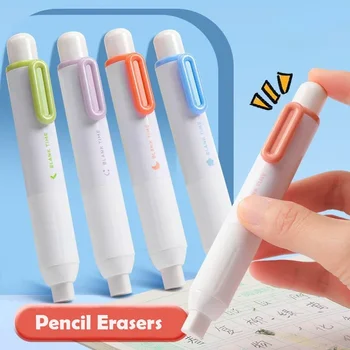 Creative Press ceruza radírok Kawaii visszahúzható automatikus ceruza gumi radírjavító eszköz Aranyos írószer irodaszerek