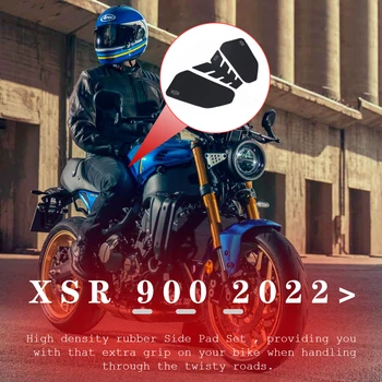 Yamaha XSR900 xsr900 XSR 900 készülékekhez Új motorkerékpár tartozékok készlet fekete logóval Csúszásgátló üzemanyagtartály párna készlet térdvédők 2022 2023