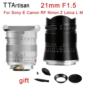 Eredeti TTArtisan 21mm F1.5 objektív Leica M-rögzítéshez Leica SIGMA L Sony E Canon RF Nikon Z fényképezőgép Full Fame MF fényképezőgép objektív