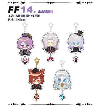 FF14 Anime Final Fantasy XIV G'raha Tia Hythlodaeus akril medál rajzfilm kulcstartó Kulcstartó táska medál Cosplay rajongók Karácsonyi ajándék
