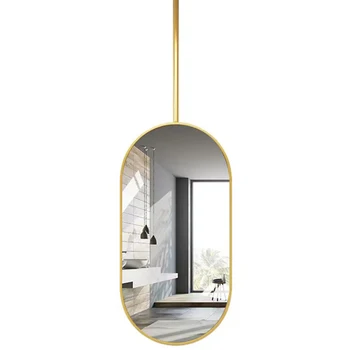 Metál Nordic Fürdőszoba Tükör Függő üveg Hiúság Design Esztétikus Fürdőszoba Tükör Lakásfelújítás