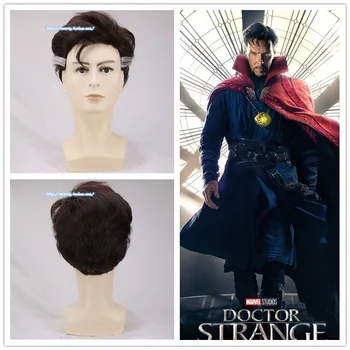 Film Doctor Strange Fekete paróka Comic-con Cosplay paróka Dr. Stephen Strange paróka jelmezek Benedict szerepjáték