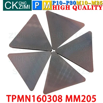 TPMN160308 MM205 TPMN 160308 keményfém lapkák Marólapkák Szerszámok Esztergaszerszámok CNC fém esztergaszerszámok Váltólapkás forgácsolószerszámok