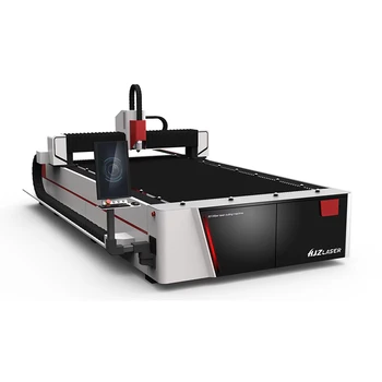 HJZ professzionális CNC lézervágó gép 3 * 1,5 m asztal fémlemez és fémcső vágásához