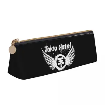 Tokio Hotel Ceruzatartó énekes Zene Rock Főiskola Ceruza doboz Lányok Fiúk Cipzár Cool Vissza az iskolába Ceruza tokok Nyomtatott kellékek