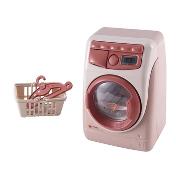 YH129-3SE Háztartási szimuláció Elektromos mosógép Gyermek kis háztartási gépek Konyhai játékok készlet fiúknak és lányoknak