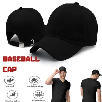 fekete UV-védelem állítható széles karimájú sportsapka pamut baseball sapka nyári kalap csúcsos sapka