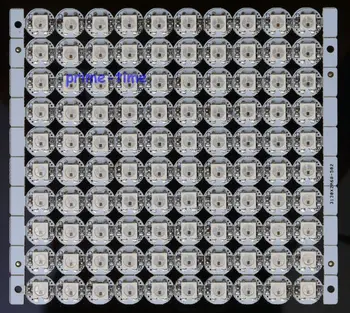 10-1000db/Lot! 5V WS2812B Beépített WS2811 IC LED chip 5050 SMD egyedileg címezhető mini NYÁK-kártyával (10mm * 3mm) Hűtőborda