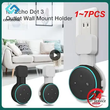 1 ~ 7PCS Echo Dot fali tartó tartó, hangszóró akasztó Helytakarékos tartozékok Beépített kábelkezelő az Echo Dot 3 hangszóróhoz US EU