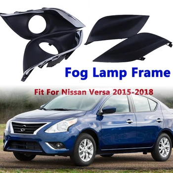 ködlámpa keret Első lökhárító ködlámpa keret keret burkolat Autó tartozékok lámpalyukakkal, zárt illeszkedés Nissan Versa 2015 - 2018