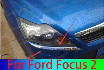 A Ford Focus 2 2008-2011 számára Fényszórók Szempilla formázás dekoráció Autó stílus Tuning kiegészítők Szemöldök