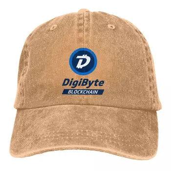 Kriptovaluta többszínű kalap csúcsos női sapka DigiByte Blockchain személyre szabott napellenző védő sapkák