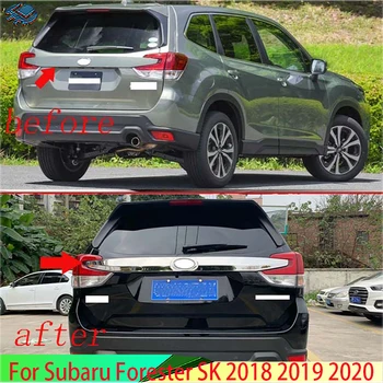 Subaru Forester SK 2018 2019 dekorációs kiegészítőkhöz rozsdamentes acél hátsó csomagtartó ajtó burkolat csomagtartó fedél