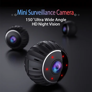 Mini Wifi megfigyelő kamera és lásd mobilon 1080HD 150 ° -os ultraszéles látószögű sport DV kamera éjjellátó biztonsági otthoni monitor