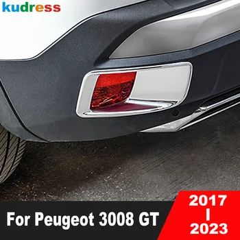 Peugeot 3008 GT 2017-2021 2022 2023 króm hátsó reflektorhoz ködlámpa lámpa burkolat burkolat hátsó ködlámpa keret keret kárpit autó kiegészítők
