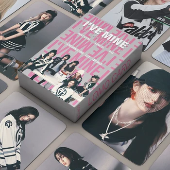 55PCS Kpop IVE Új Album I'VE MINE Lomo kártyák Kpop Girls Group fotókártyák Fotó Print Card Kiváló minőségű