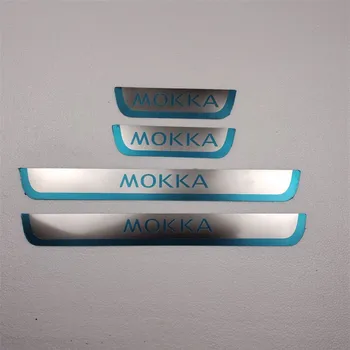Opel Mokka Vauxhall Mokka X 2012 2013 2014 2015 2016-2017 2018 2019 2020 Ajtóküszöb kopáslemez üdvözlő pedál autó kiegészítők