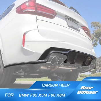  autó hátsó diffúzora BMW F85 X5M F86 X6M 2016-2018 autóversenyhez szénszálas hátsó lökhárító fedél alsó spoiler Valance protektor