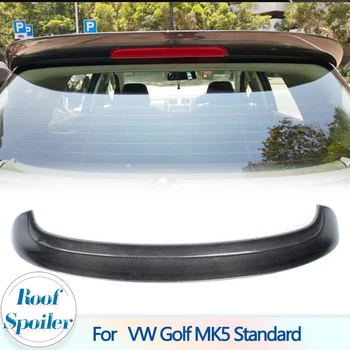 Autó hátsó tető spoiler szárnyak ajak VW Golf MK5 Standard 2005-2007 szénszálas hátsó csomagtartó tető spoiler szárny ajak kiegészítők