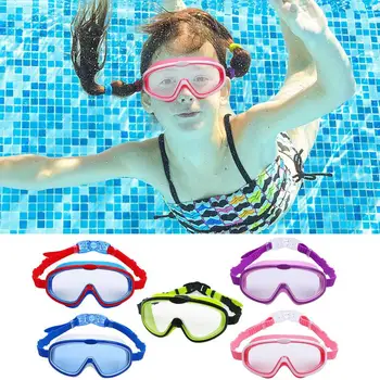 Medence védőszemüveg Gyerek páramentesítő UV széles látószögű úszószemüveg Légzőcső szemüveg szilikon tömítés Snorkeling felszerelés Úszás maszk