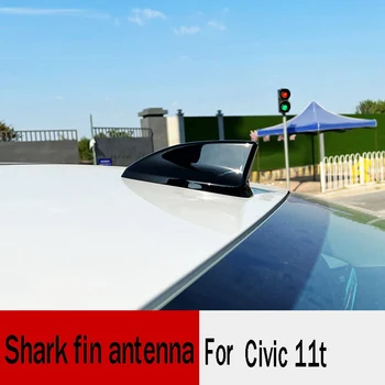 Car Shark Fin antenna Auto Radio AM/FM Signal antennák dekoráció Honda Civic 11T 2022 fekete