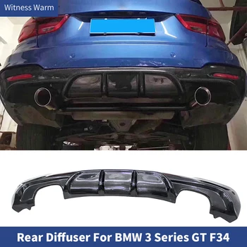 szénszálas hátsó lökhárító diffúzor ajak a BMW 3-as sorozathoz Gt F34 m Sport lökhárító 4 ajtós 2014-2017
