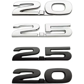 3D fém ezüst fekete logó 2.0 2.5 embléma autó sárvédő jelvény csomagtartó matrica a Mazda 2.0 2.5 Stikcer tartozékok