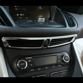 ABS króm Ford Kuga tartozékokhoz 2013 2014 2015 2016 Légkondicionáló szellőzőnyílás dekoratív burkolat díszítés Flitteres dekoráció matrica 1db