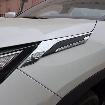 Autó első oldalsó csíkok Levéltábla dekoráció cápa kopoltyúkon Díszítés Toyota RAV4 XA50 2019 2020 2021 2022 2023 hibrid
