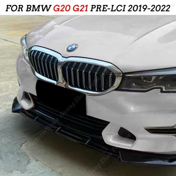 3 db első lökhárító ajakelosztó spoilervédő testkészlet fedél BMW 3-as sorozatú G20 G21 Pre-LCI 2019-2022 diffúzor karosszériakészlethez hangolás