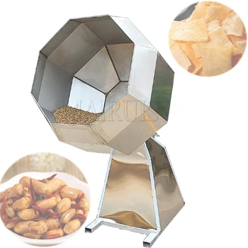  Dobkeverő berendezések Snack étel pattogatott kukorica fűszerező bevonat ízesítő gép rozsdamentes acél nyolcszögletű burgonya chips ízkeverő