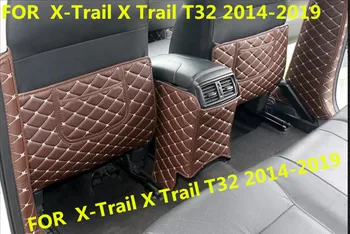Autó stílus belső ülés hátsó PU kartámasz B oszlop rúgásgátló párna védőbetét Nissan X-Trail X Trail T32 Rogue 2014-2019