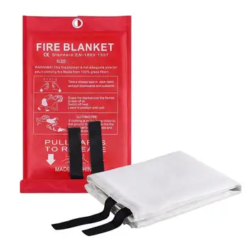 Tűzoltó takaró otthoni és konyhai tűzoltó készülékhez Takaró konyhához 1x1m tűzoltó takaró tűzbiztonsági berendezések