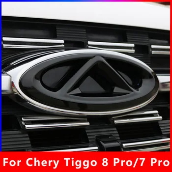 Chery Tiggo 8 Pro/7 Pro autóhoz Fekete jelvény logó embléma matrica Racing Grill motorháztető matrica stílus 2020-2022