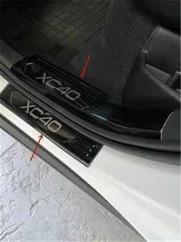 VOLVO XC40 2020-2023 rozsdamentes acél esetén Küszöb Csomagtartó küszöbvédő lemez Karcvédő autó kiegészítők