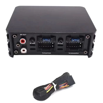 Autós professzionális DSP erősítőhöz 4-utas erősítő Audio sztereó 4X80W Hi-Fi teljesítmény fekete