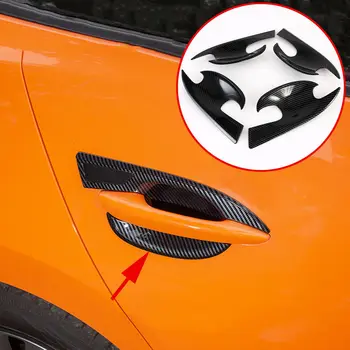 Külső szénszálas ajtófogantyú tál csésze kupak burkolat díszítőléc 2019-re 2020 2021 Mazda 3 Axela dekorációs kiegészítők