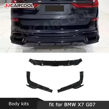 Szénszálas hátsó osztók Ajakszárnyak Hátsó lökhárító diffúzor ajak BMW X7 G07 M Sport 2019-2021