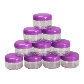 New 10Pcs Mini kozmetikai üres üveg edény szemhéjpúder smink arckrém tartály 5g kis kerek doboz krémes üveg Hasznos -27