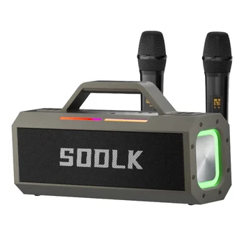vezeték nélküli hordozható hangszóró SODLK 150W újratölthető hangszóró hangszóró Hangos sztereó rendszer kettős mikrofonnal és távirányítóval