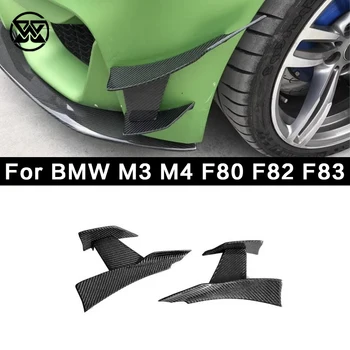 szénszálas első lökhárító oldalsó spoiler kacsaszárny szélkéses splitter BMW M3 M4 F80 F82 F83 2014-2020