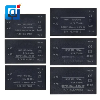 HLK-PM01 HLK-PM03 HLK-PM12 AC-DC 220V - 5V / 3.3V / 12V mini tápegység modul, intelligens háztartási kapcsoló tápegység modul