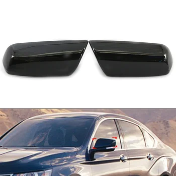 2x fényes fekete autó oldalsó ajtó tükör burkolatok sapka Chevrolet Impala 2014-2020